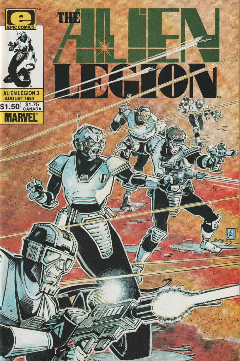 alien legion cómics de ciencia ficción