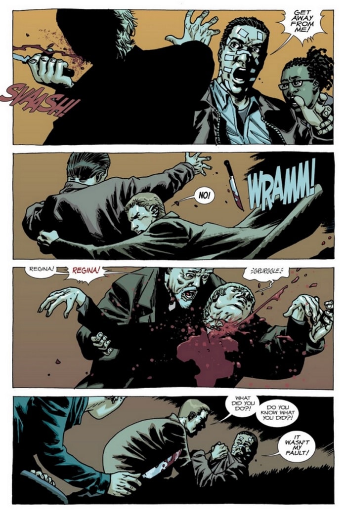 la muerte de regina en the walking dead