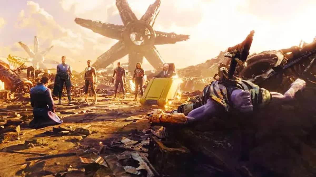 la muerte de thanos en doctor strange en el multiverso de la locura (marvel studios)