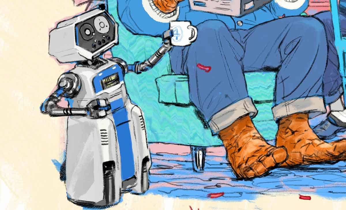 h.e.r.b.i.e. de los cuatro fantásticos de marvel studios