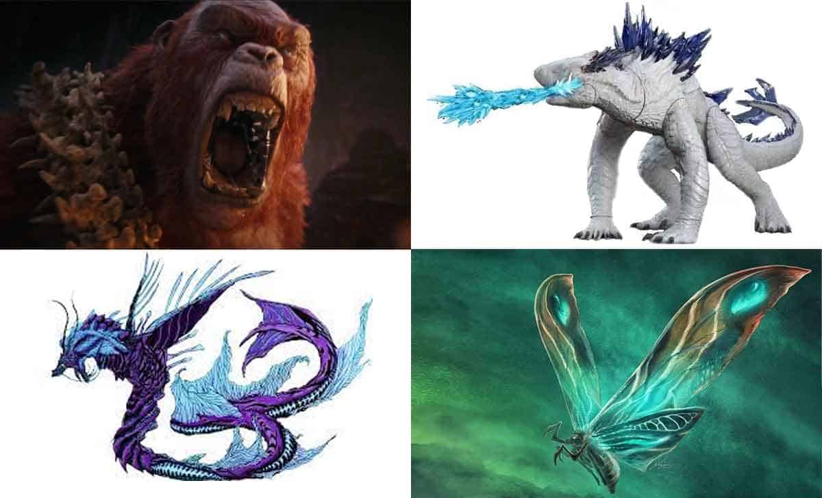 rey skar, shimo, tiamat y mothra