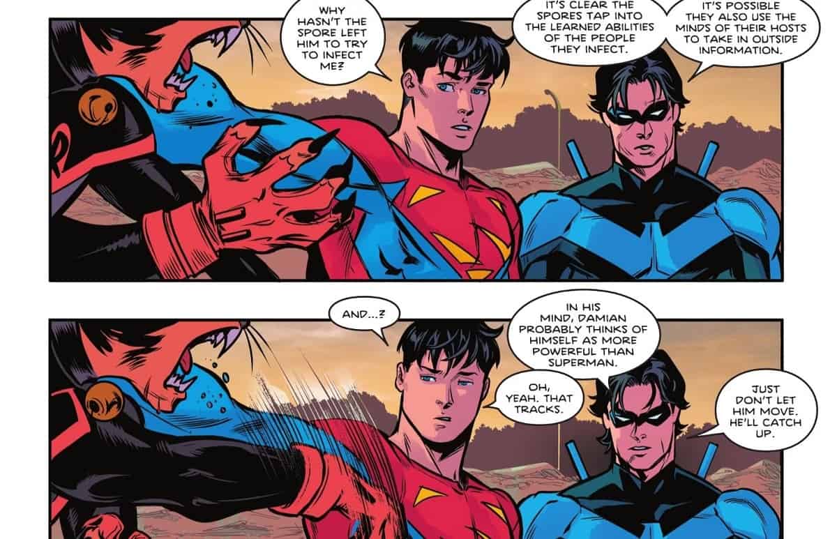 nightwing y superman