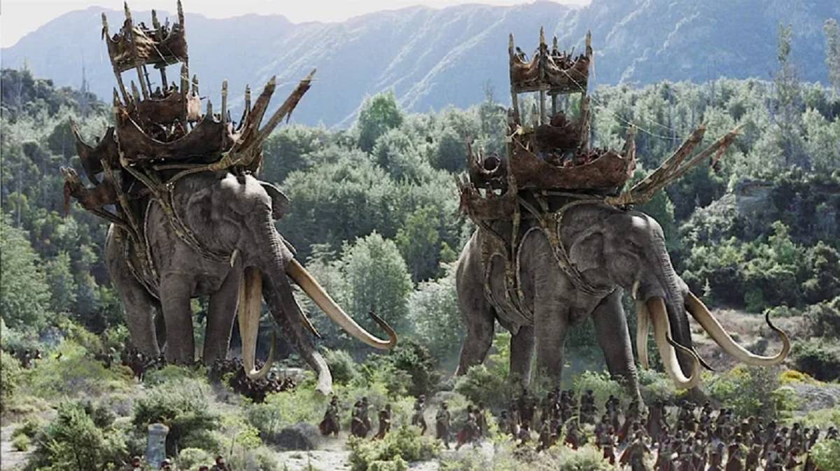 los olifantes en el señor de los anillos
