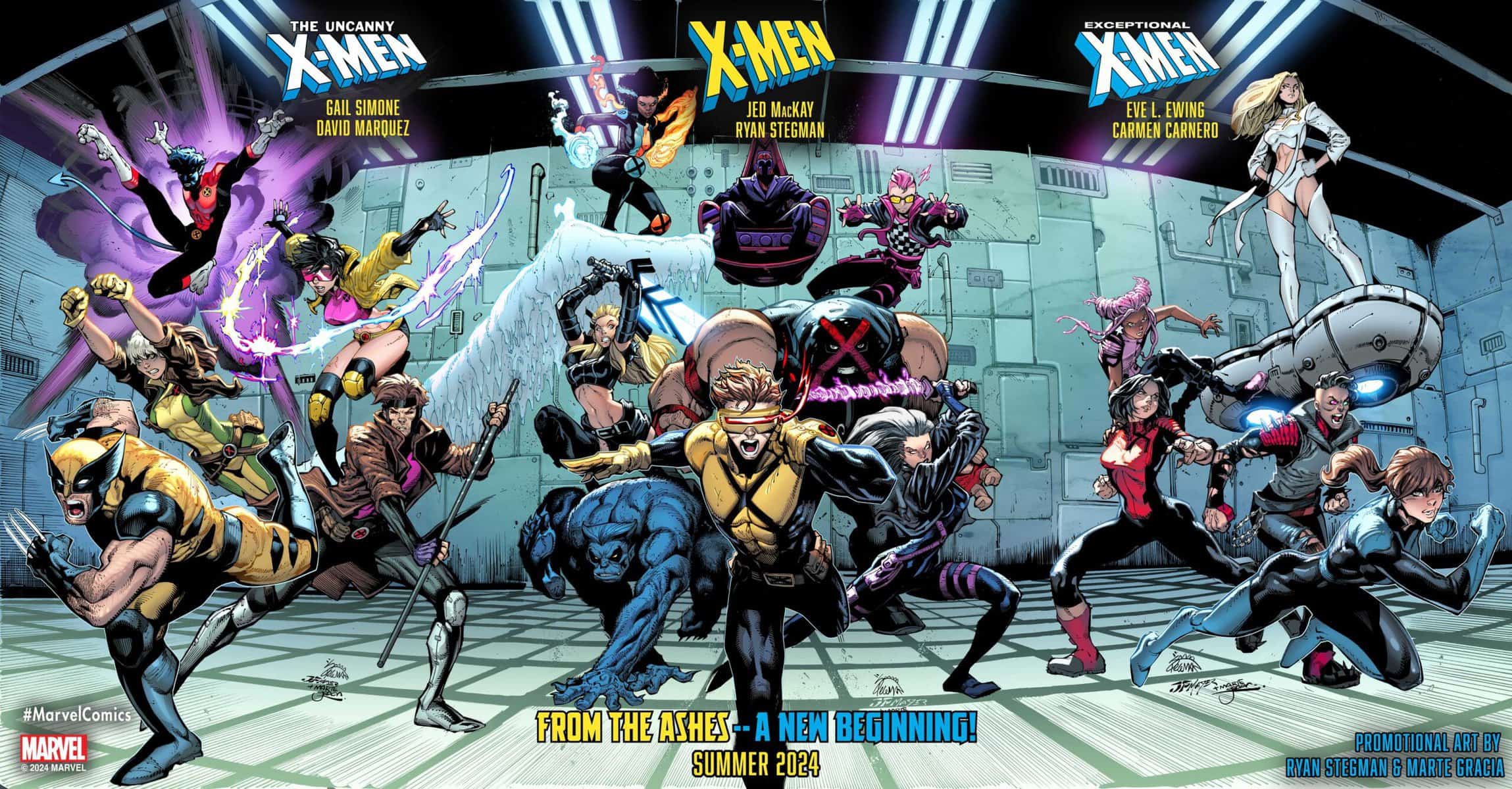x-men: se anuncian los equipos creativos del relanzamiento
