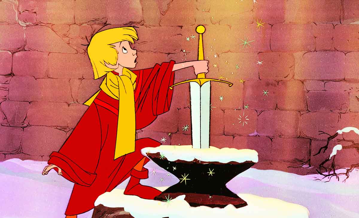the sword in the stone (la espada en la piedra o merlín el encantador) - película de fantasía