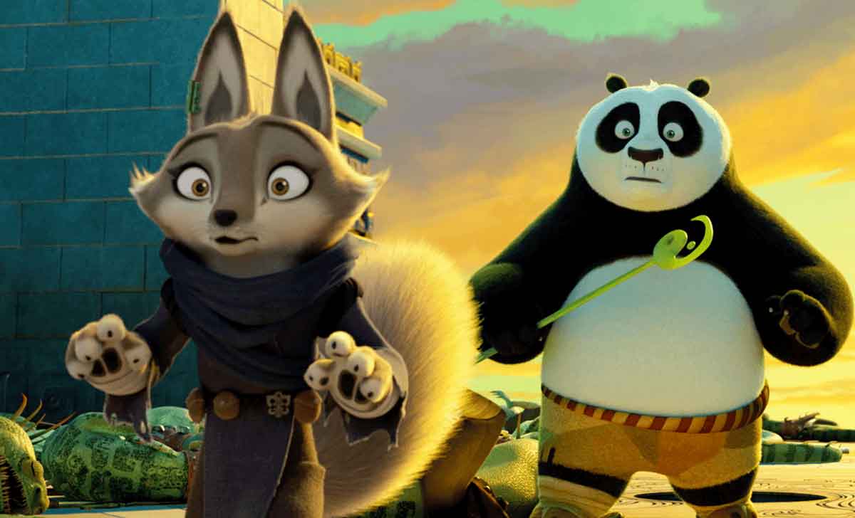 raposa de kung fu panda 4