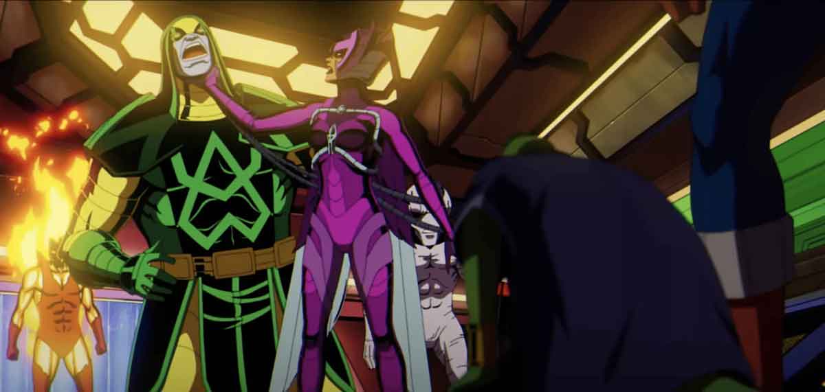 x-men-97 episode 6 easter-eggs-deathbird ronan havok vulcan