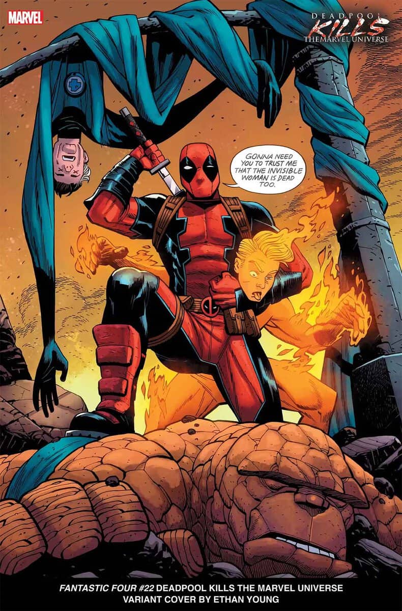 deadpool mata a los 4 fantásticos