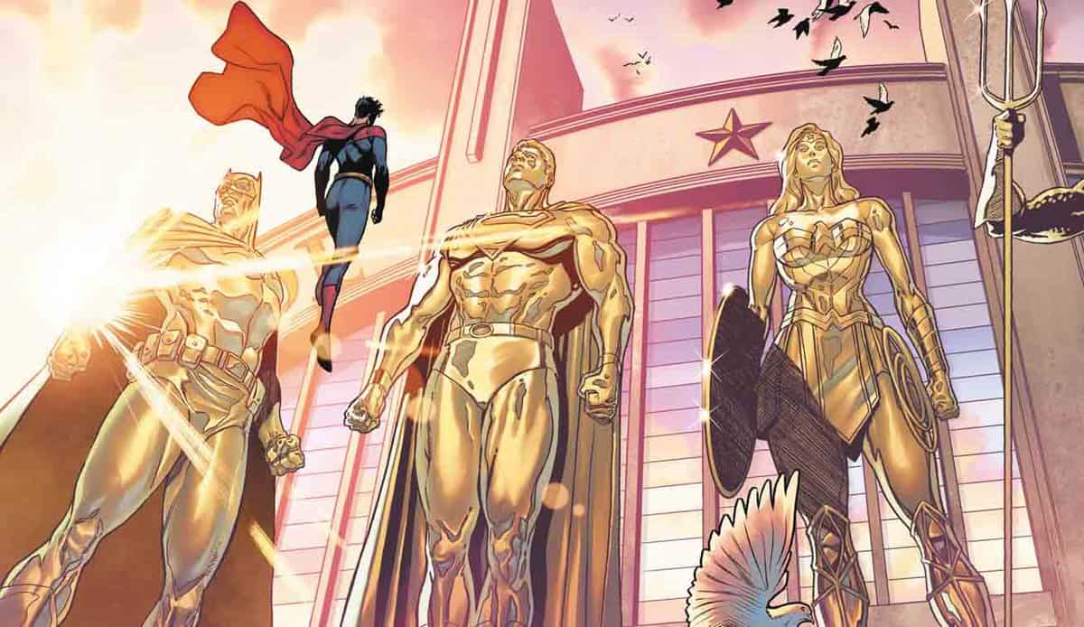 el joven superman ante la santa trinidad de dc comics