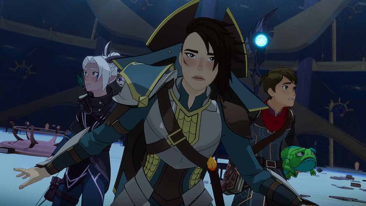 fotograma de la quinta temporada de el príncipe dragón