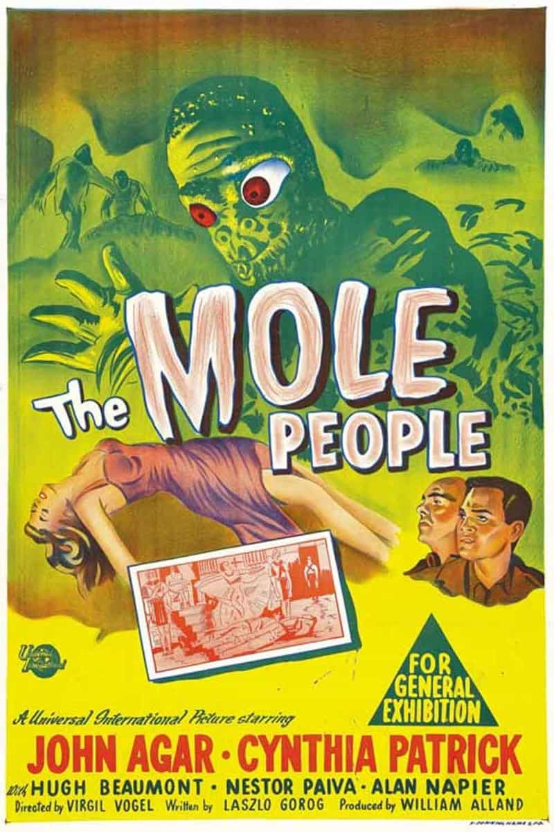 película de ciencia ficción the mole people (bajo el signo de ishtar) de 1956