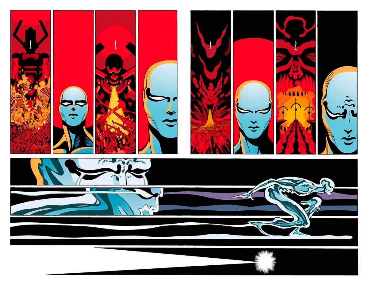 marvel deluxe. estela plateada. negro