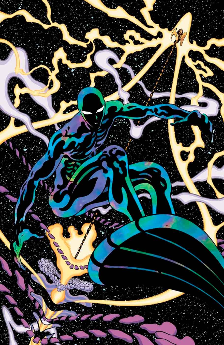 marvel deluxe. estela plateada. negro