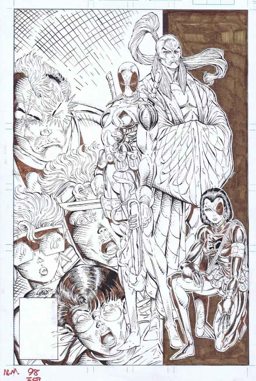 new mutants no. 98 - presentación de deadpool