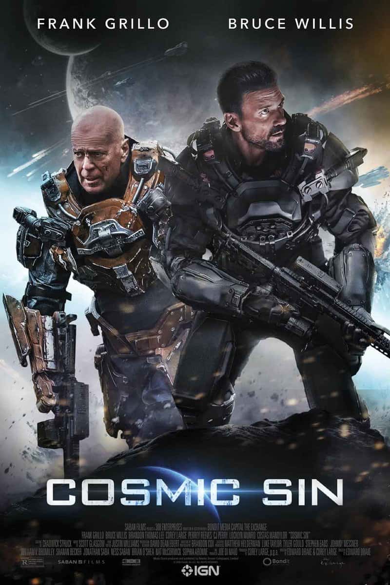 cosmic sin (2021) es una película de ciencia ficción con bruce willis y frank grillo