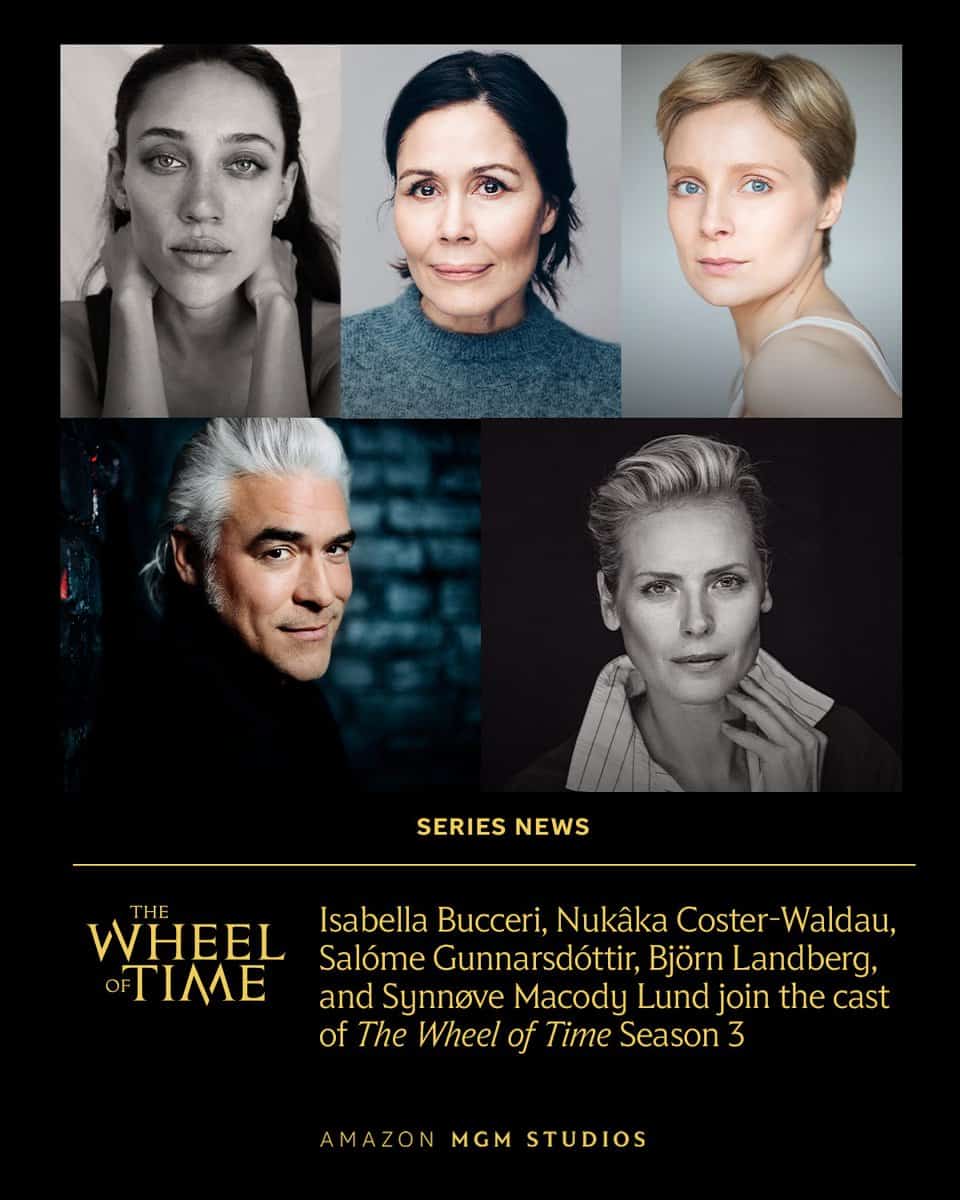 descubre los nuevos rostros que marcarán la próxima entrega de la rueda del tiempo