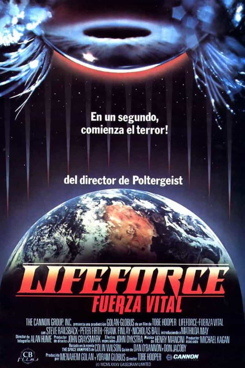 lifeforce: fuerza vital (1985) película de ciencia ficción