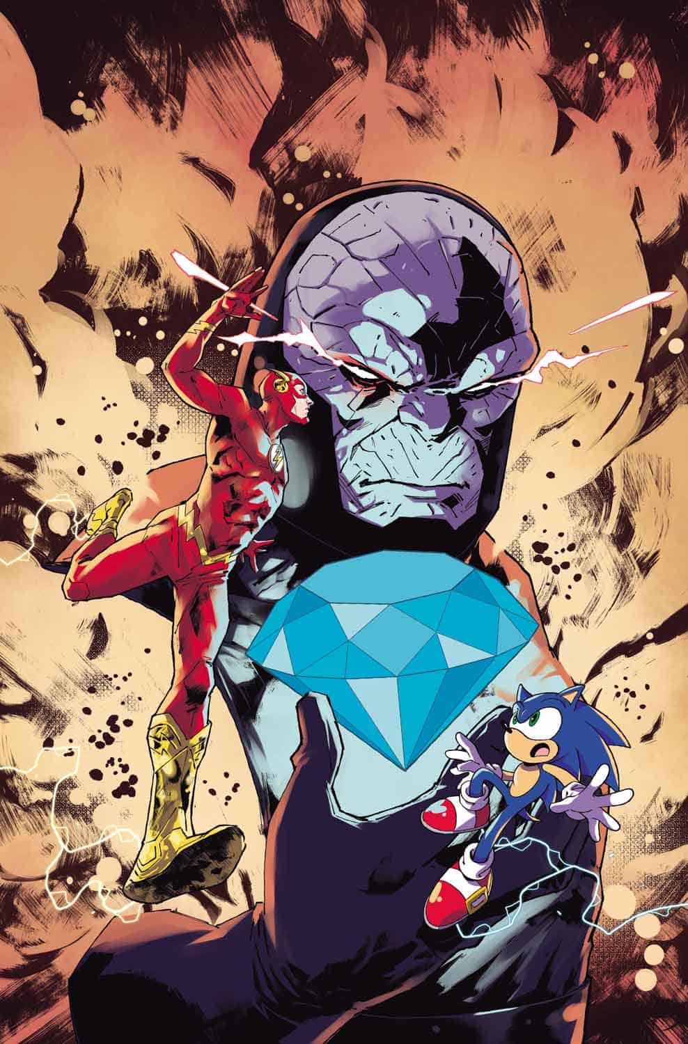 sonic y la liga de la justicia unen fuerzas en un épico crossover de dc y sega