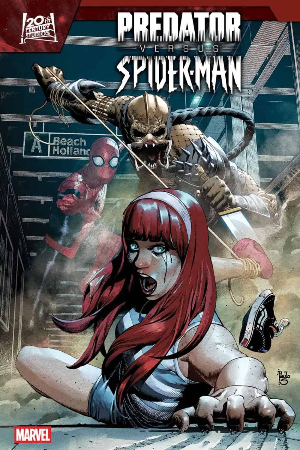 spider-man vs. predator - comic marvel